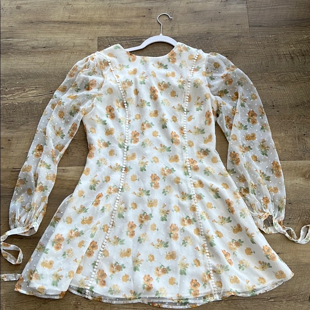 Beautiful floral dress with button details